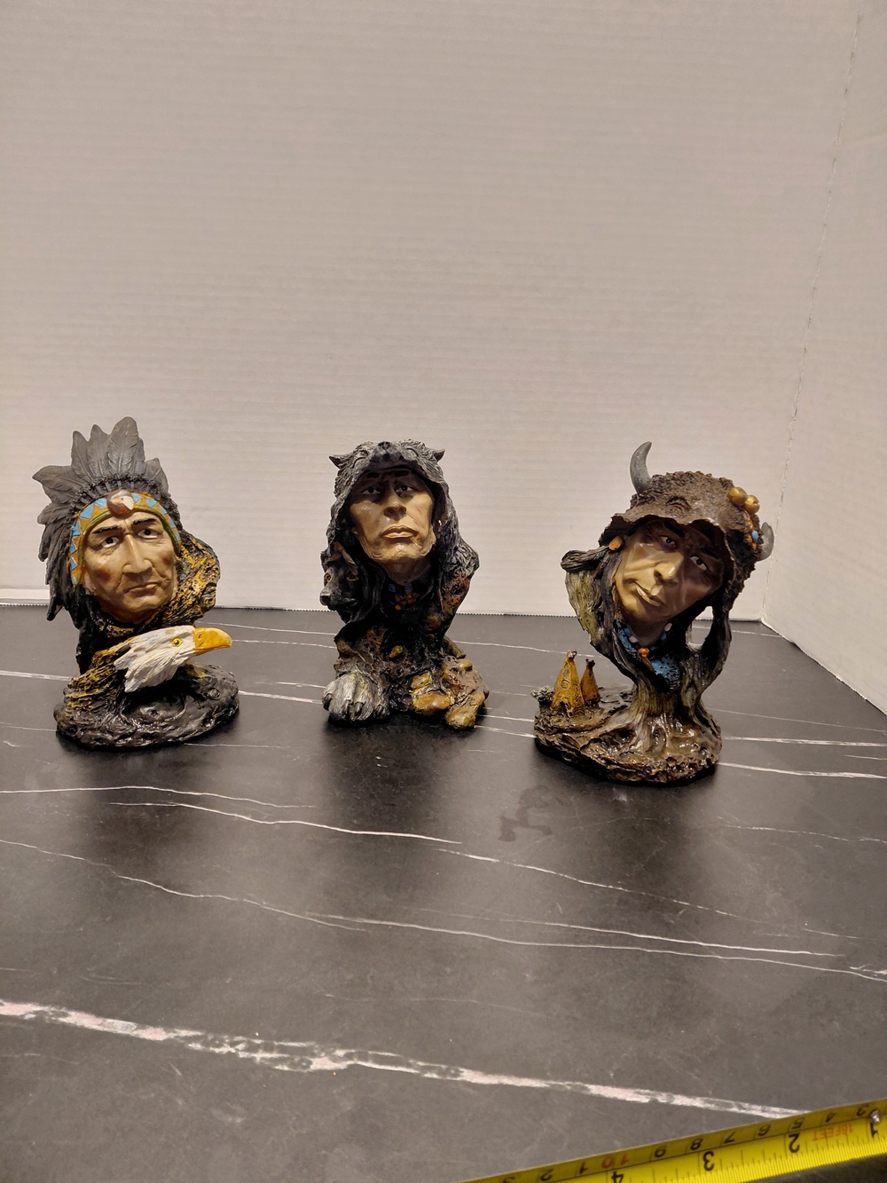 Yardwork's Native Spirit Resin Bust - Brown Accent